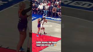 Caitlin Clark heaves ball down court wnba caitlinclark basketball [upl. by Corella]