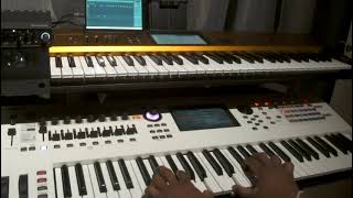 Obata Sitha Adare Karai  Yamaha Monage CFX piano Korg Krome EX Swam Alto [upl. by Veriee]