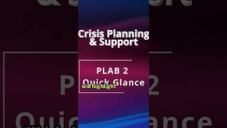 Short Crisis Planning N Support PLAB 2 General Tipsplab2 osceprep ukmla [upl. by Helaina]