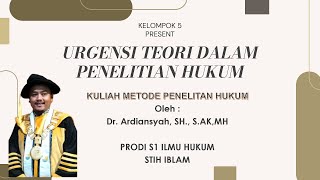 Urgensi Teori dalam Penelitian Hukum [upl. by Millda]