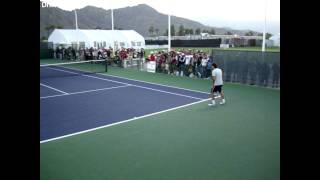 Roger Federer Warm Up Practice 2 of 4 [upl. by Erdnaet840]