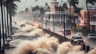 ⚠️ HURRICANE STORM FLORIDA  SIESTA KEY BEACH LIVE CAM [upl. by Henni178]