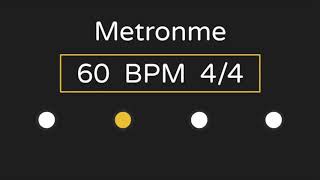 Metronome  60 BPM  44 Time with Accent [upl. by Ikcaj146]