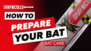 How To Prepare Your Cricket Bat For Use [upl. by Yrovi]