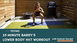 25 Minute Barry’s Lower Body HIIT Workout  Trainer of the Month Club  WellGood [upl. by Artep]