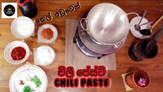 චිලී පේස්ට් ලේසියෙන්ම Chili Paste  Chili Paste Recipe  Chili pest  Chamo With Yummy Cooking [upl. by Akoyn1]