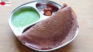 Crispy Ragi Dosa With Sprouted Ragi Flour Ragi Powder Weight Loss Millet Recipes  Skinny Recipes [upl. by Acinoreb823]