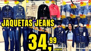 JAQUETAS JEANS APARTIR DE 3499 NO BRÁSSP [upl. by Eemak399]