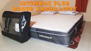 UNBOXING INTHEBOX PLUS UKURAN 180X200 BONUS KASUR LIPAT [upl. by Bronk419]