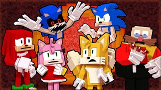 Sonic saves everyone from SonicEXE with voice  Minecraft Animation  Animated [upl. by Arorua]