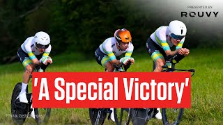 How Australia Edged Germany For UCI Worlds 2024 Team Time Trial Gold [upl. by Ikkela]