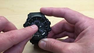 Casio Mudmaster GShock DST Setting for World Times GSG1001 [upl. by Frasquito]