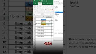 Cách tạo bảng chấm công tự động trong excel excel exceltricks exceltips shorts [upl. by Elwin]