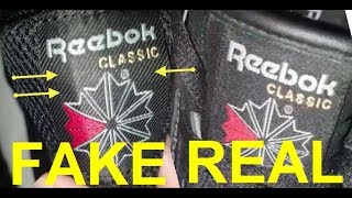 Real vs Fake Reebok Classic sneakers How to spot fake Reebok sneakers [upl. by Hortensia]