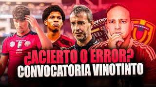 🔴 CONVOCATORIA VINOTINTO PARA ENFRENTAR A BOLIVIA Y URUGUAY 🇻🇪 Eliminatiorias [upl. by Zere310]