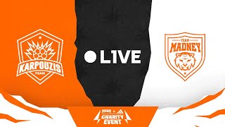 TEAM KARPOUZIS vs TEAM MADNEY  ΜΠΑΜ x adidas Charity Game  LIVESTREAM [upl. by Fleece]