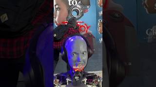 The AMECA robot reacts to TheCreator art tagged in LosAngeles movies [upl. by Aloz]