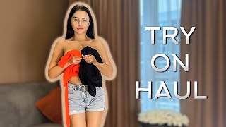 4K NEW TRANSPARENT DRESS  TRY ON HAUL with Emily Noir [upl. by Reniar673]