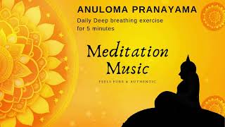 Anuloma Viloma Pranayama I Meditation Music [upl. by Annazor]