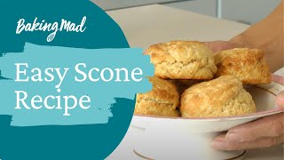 Easy Scones Recipe  Baking Mad [upl. by Htessil]