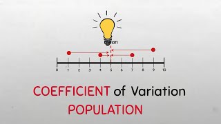 Statistics  Coefficient of Variation for a population  Measures of Dispersion [upl. by Press614]