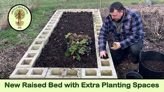 Making Raised Beds with Concrete Blocks in the No Dig Garden  Selfsufficiency  gardening UK [upl. by Guinn]