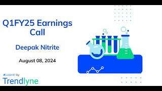 Deepak Nitrite Earnings Call for Q1FY25 [upl. by Kirshbaum]