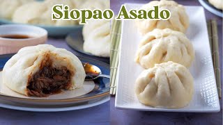 BAKED SIOPAO  MEAT BUNS  SIOPAO ASADO  Dough  Asado Filling  Sauce ALL IN Recipe [upl. by Eudosia]