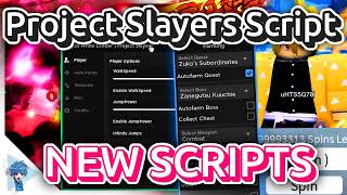 Project Slayers Script  Hack  Auto Farm Kill Aura Farm Bosses Teleports Auto Trains amp More [upl. by Anaylil]