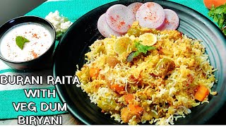 Burani Raita In Hindi with Veg Hyderabadi Dum BiryaniPart 3 [upl. by Granese]