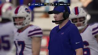 Madden NFL 25 CPU vs CPU Weekly Sim Gameplay Bills vs Seahawks Week 8 [upl. by Derag521]