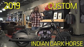 Indian Dark Horse with Custom bars seat and full exhaust [upl. by Corsiglia4]