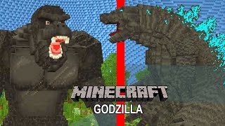 GODZILLA y KONG LA LUCHA DE TITANES KAIJUS DEFINITIVA EN MINECRAFT y Mechagodzilla Godzilla DLC [upl. by Llennahc]