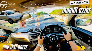 SWIFT DZIRE POV DRIVE 10  SWIFT DZIRE NEW MODEL 2023  REV GEARSHIFT swift dzire sedan sound [upl. by Dysart]