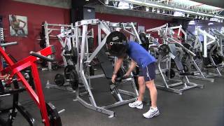 Hammer Strength PlateLoaded Decline Press Instructions [upl. by Neyu]