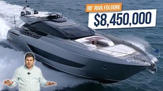 88 Riva Folgore Yacht Walkthrough BEL SOGNO [upl. by Iana]