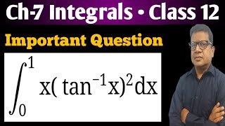 Integrate xtan1x2 from 0 to 1  Definite Integration Important Question Solution in Hindi [upl. by Tibbitts529]