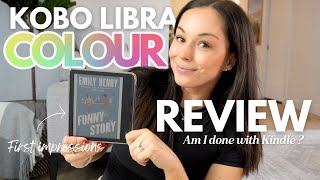 NEW Kobo Libra Colour Review eReader and my first impressions comparaison am I done with Kindle [upl. by Yramesor]