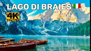 LAGO DI BRAIES  PRAGSER WILDSEE  HIKING AROUND THE MIRROR LAKE BRAIES ITALY 4K 60 FPS [upl. by Erialcyram293]