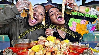 Seafood Boil 25 Revealing what State Were Moving to [upl. by Tillion]