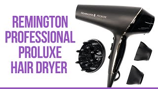 Remington Professional PROLuxe Midnight Edition Hair Dryer Review [upl. by Leia]