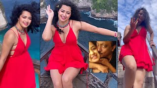 RGV Heroine Apsara Rani Latest STUNNING Looks In Red Dress  Apsara Rani Latest Video Daily Culture [upl. by Kolosick]