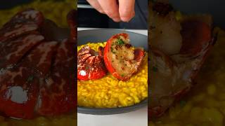 Lobster Risotto 🦞 food cooking recipe [upl. by Schilling]