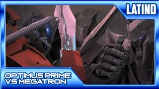 Transformers prime optimus prime vs megatron con musica de murder drones [upl. by Legyn178]