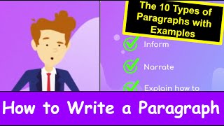 How to Write a Paragraph The 10 Types of Paragraphs ⭐⭐⭐⭐⭐ [upl. by Ghiselin]