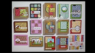 Doodlebug Designs Down on the Farm  40 cards from one 6x6 paper pad [upl. by Meingoldas238]