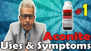 Aconite Nap Part 1  Uses and Symptoms in Homeopathy by Dr PS Tiwari [upl. by Ik595]