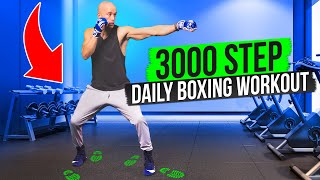 3000 STEP WORKOUT  Boxing For steps [upl. by Claudie]