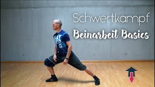 Schwertkampf Beinarbeit Basics with subtitles [upl. by Auqenwahs315]