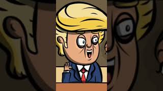 donaldtrump Presidentelect Donald Trump arrives at Madison Square Garden alongside Elon cartoon [upl. by Kwok]